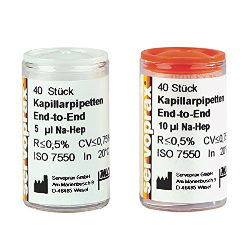 Servoprax K3 1010 kapillaren de repuesto para HB de medición, 10 µl) (40 unidades)
