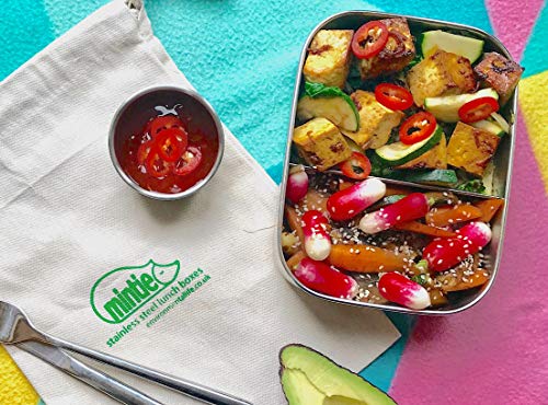 Mintie Duo - Set di portapranzo in acciaio INOX