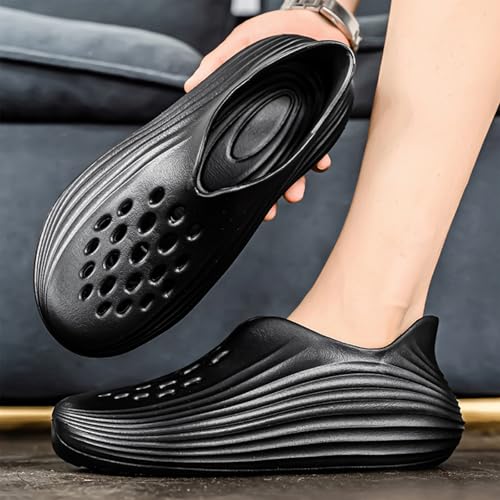 Mens Foam Shoes Slip-On Hollow Out Shoes Foam Runner Style Lightweight Durable EVA Material Breathable Soft Beach Sandals Ventilation for Men4