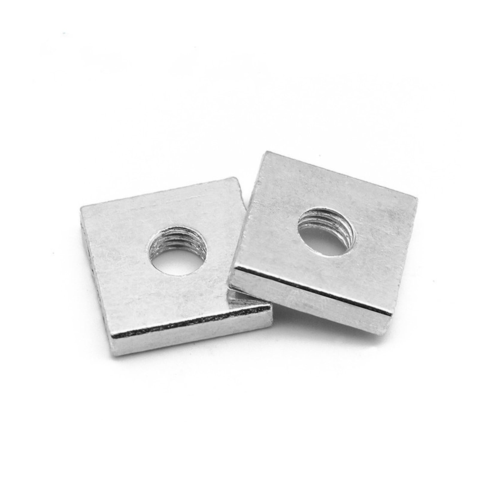 Écrou carré de 20pc M8X20X4 M5 M6 M8 Néxes Minces carrées en Acier Carbone en Acier au Zinc GB39 DIN 562(M8x20x4)