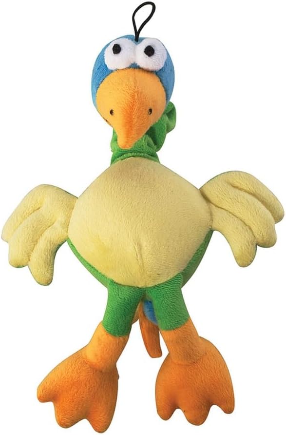 MPP One Dog Toy 14 Inch Chirpies Singing Bird Plush Bungee Neck Tugs Sets Available (Black Crow)