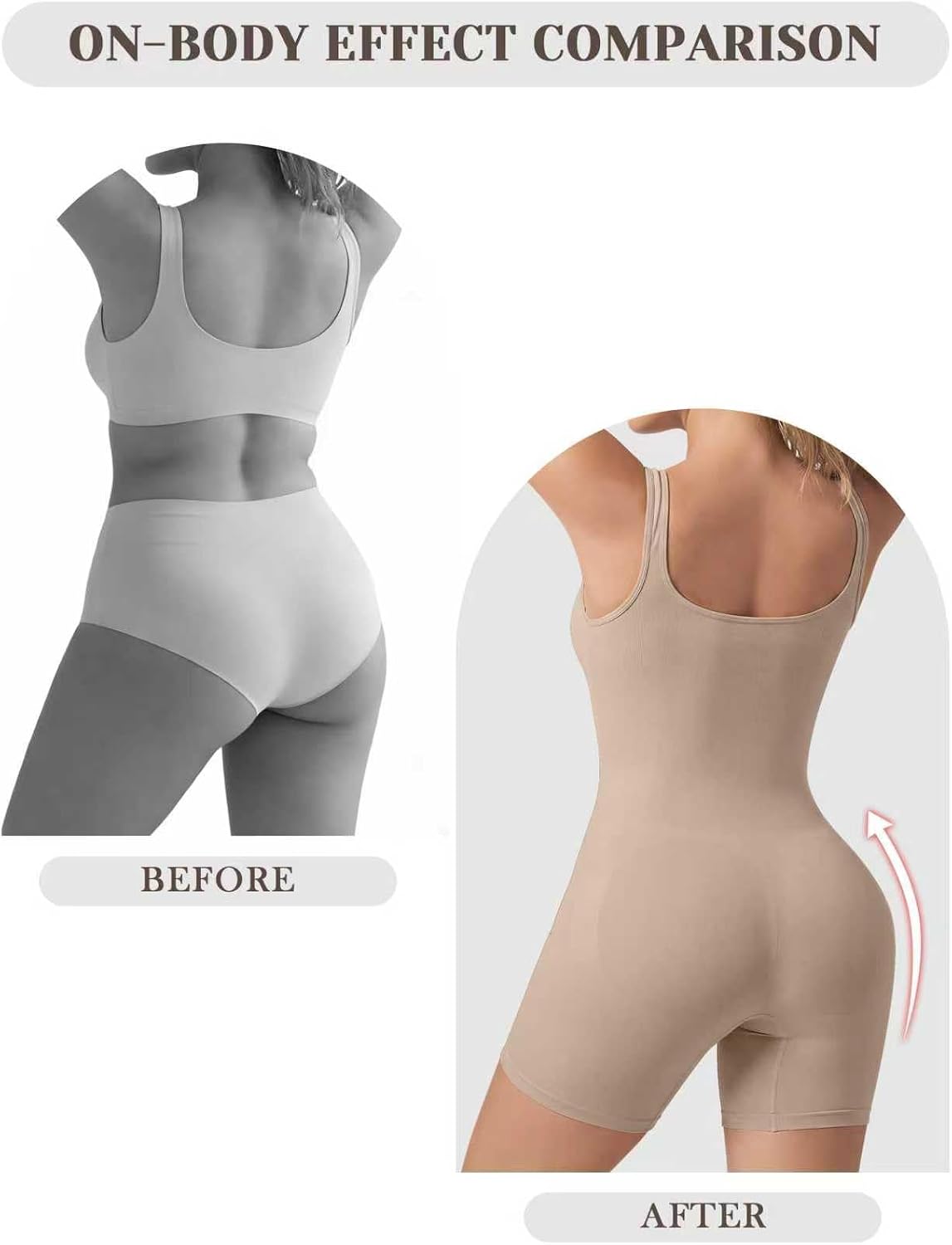 VVX Shorts Bodysuit for Women Tummy Control Shapewear Seamless Sexy Butt Lifting Workout Bodycon One Piece Short Jumpsuit