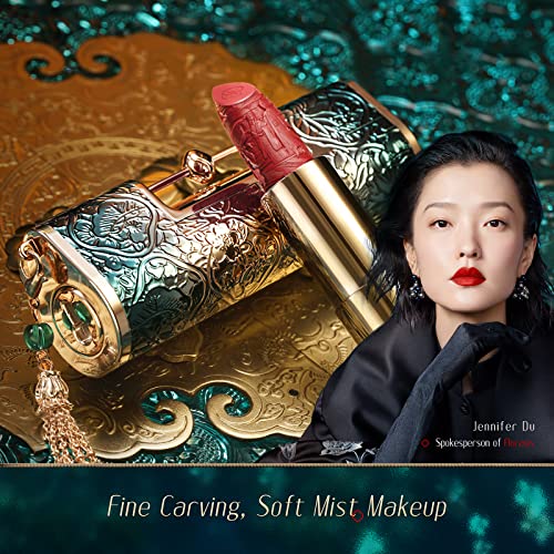 Florasis Blooming Rouge Love Lock Lipstick Long-Lasting Sculpting Lipstick Misty Matte Finish Lightweight Nourishing For Everyday Use (M520 I Love You) #TOP4