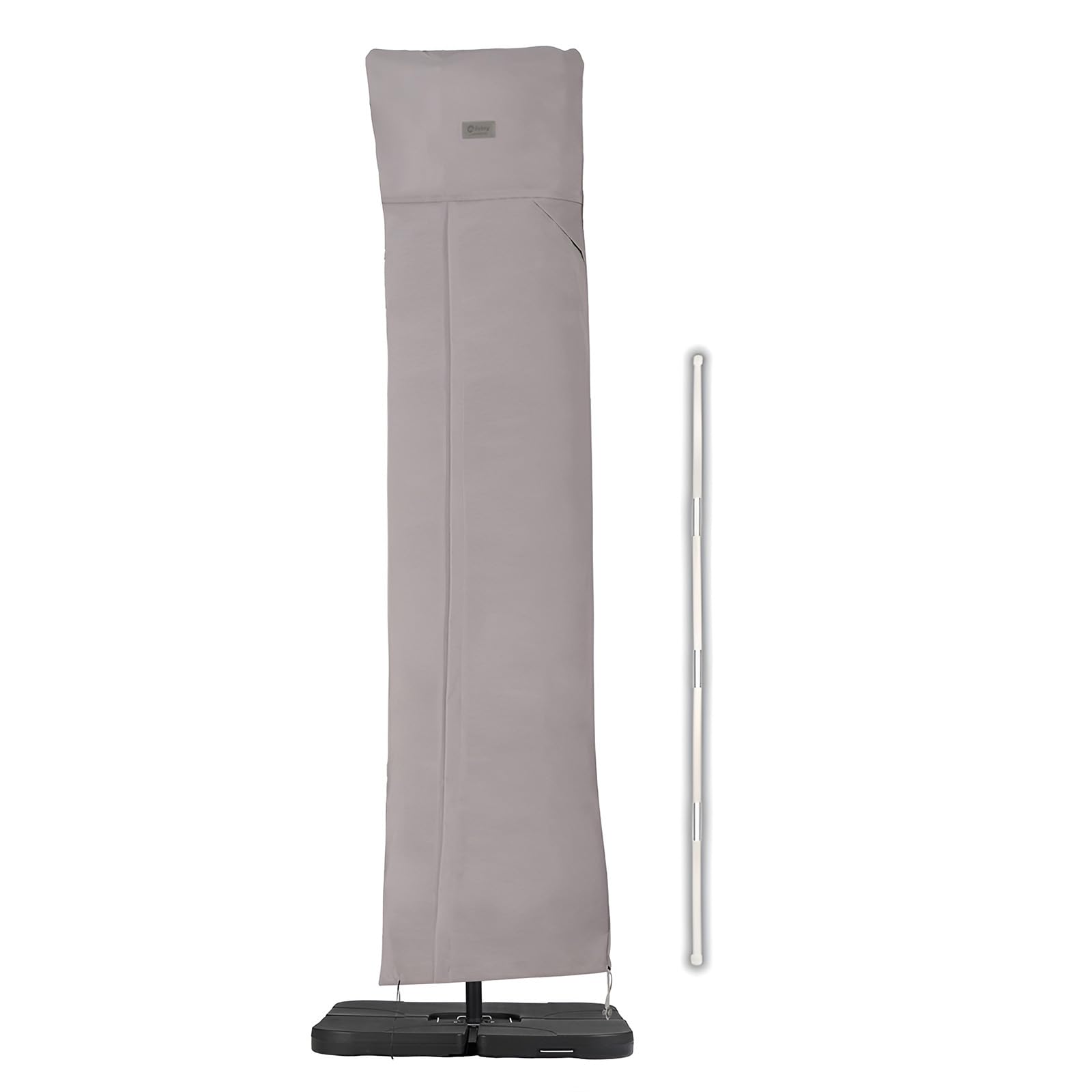 Housse parasol déporté avec tige de montage et tissu imperméable