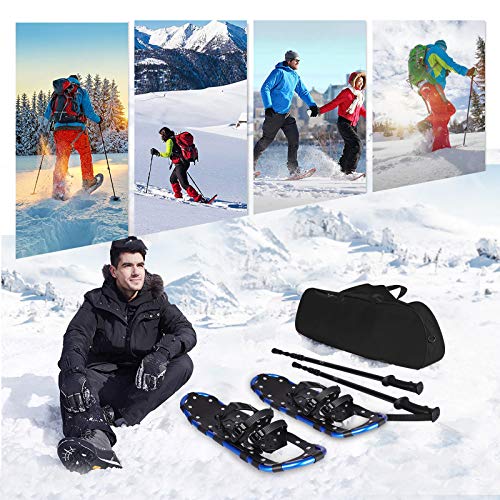 image for Qdreclod 25/27/30 Inches Light Weight Snowshoes for Women and Men, Non