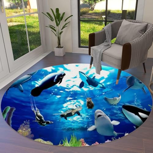 Tapis 3D monde sous-marin idée cadeau originale pour chambre - 3