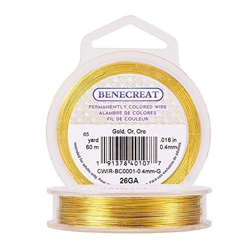 BENECREAT 60m 0.4mm Filo di Rame Metallico