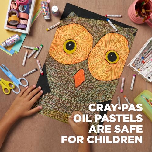 SAKURA Cray-Pas Junior Artist Oil Pastel Set - Soft Oil Pastels for Kids & Artists - 16 Colors