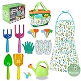 Genround® Kinder Gartenwerkzeug Set, 18 Stück Spielwerkzeuge für den Garten Strand mit Schaufel Gießkanne, Gartenspielzeug Im Freien, Junge Mädchen