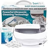 Sani Bot D3 Sleep Gear Cleaning – Cleaner with 60 Tablets, Ideal for Home Use and Sleep Gear, Mask, Hose Maintenance – Stainless Steel Reservoir 3 Liter Tank (9.8' w x 6.9' h x 3.1' d)