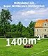 OKAYBOT M1 Mähroboter mit Begrenzungskabel für Gärten bis 1400m², Rasenmäher Roboter mit Schnitthöhe 25-6mm, 47% Steigunge, 22 cm Schnittbreite, App Steuerung, WLAN, Bluetooth