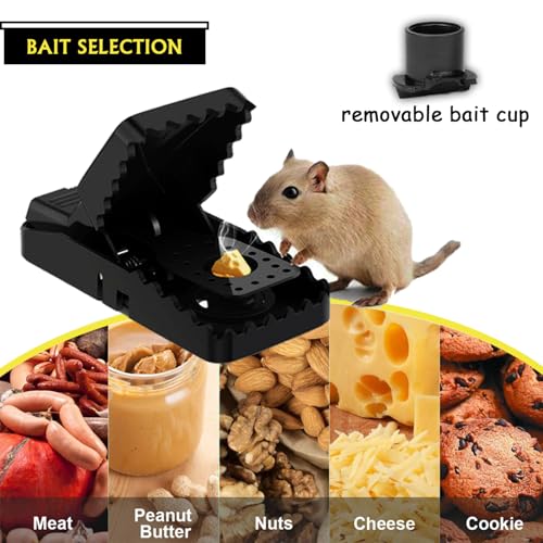 Mausefalle, 6er Set Profi Mäusefalle Schlagfalle Rattenfalle, Wiederverwendbar Mouse Trap Profi in Haus und Garten – Ansicht 2