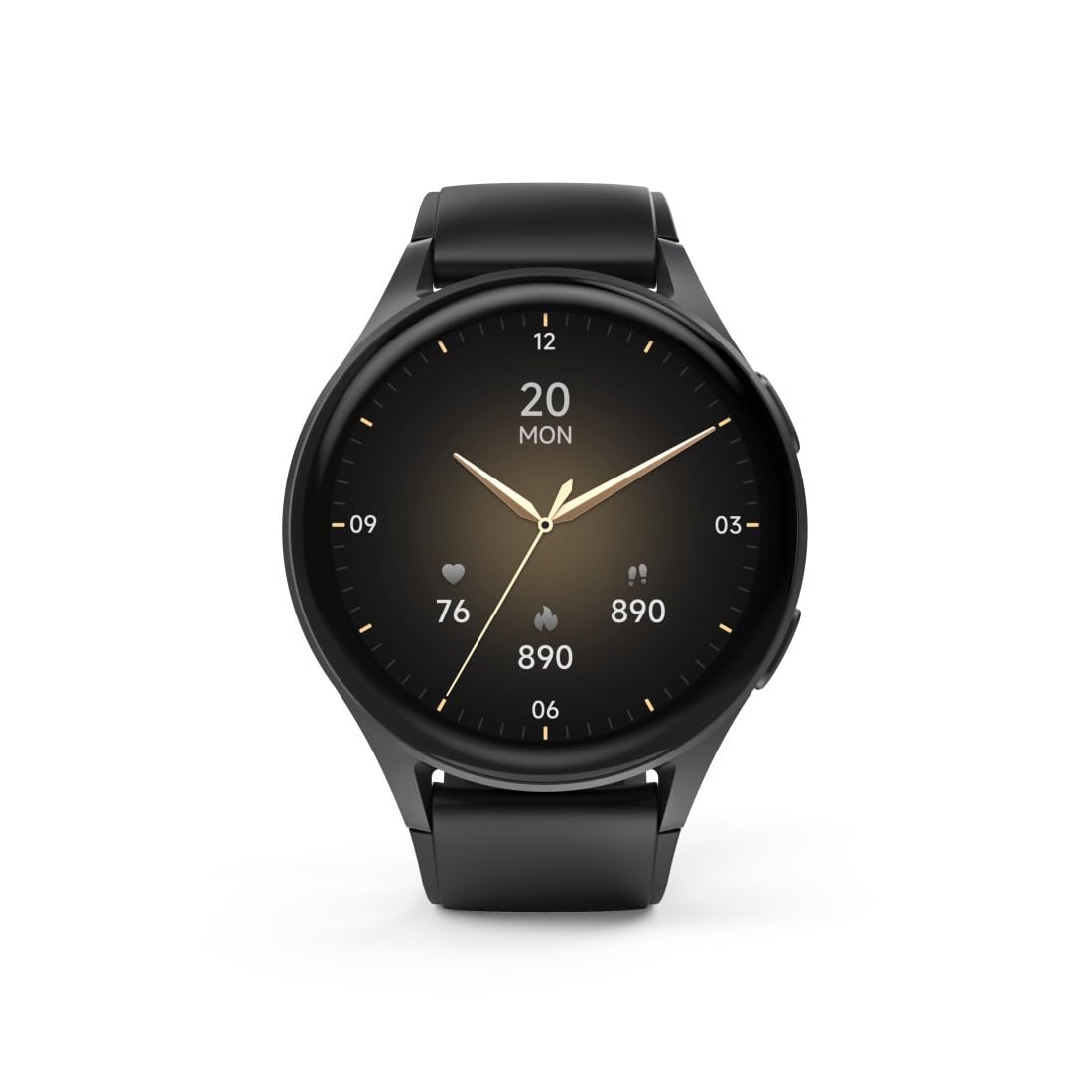 Hama Montre connectée GPS Intégré 8900" (Montre Sport, écran AMOLED 1,43", Fonction Prise d’appels, contrôle Vocal Alexa, altimètre barométrique, IP68), Noire