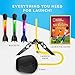 National Geographic Air Rocket Toy – Ultimate LED Rocket Launcher for Kids, Jump and Launch The Light Up, Air Powered, Foam Tipped Rockets up to 100 Feet