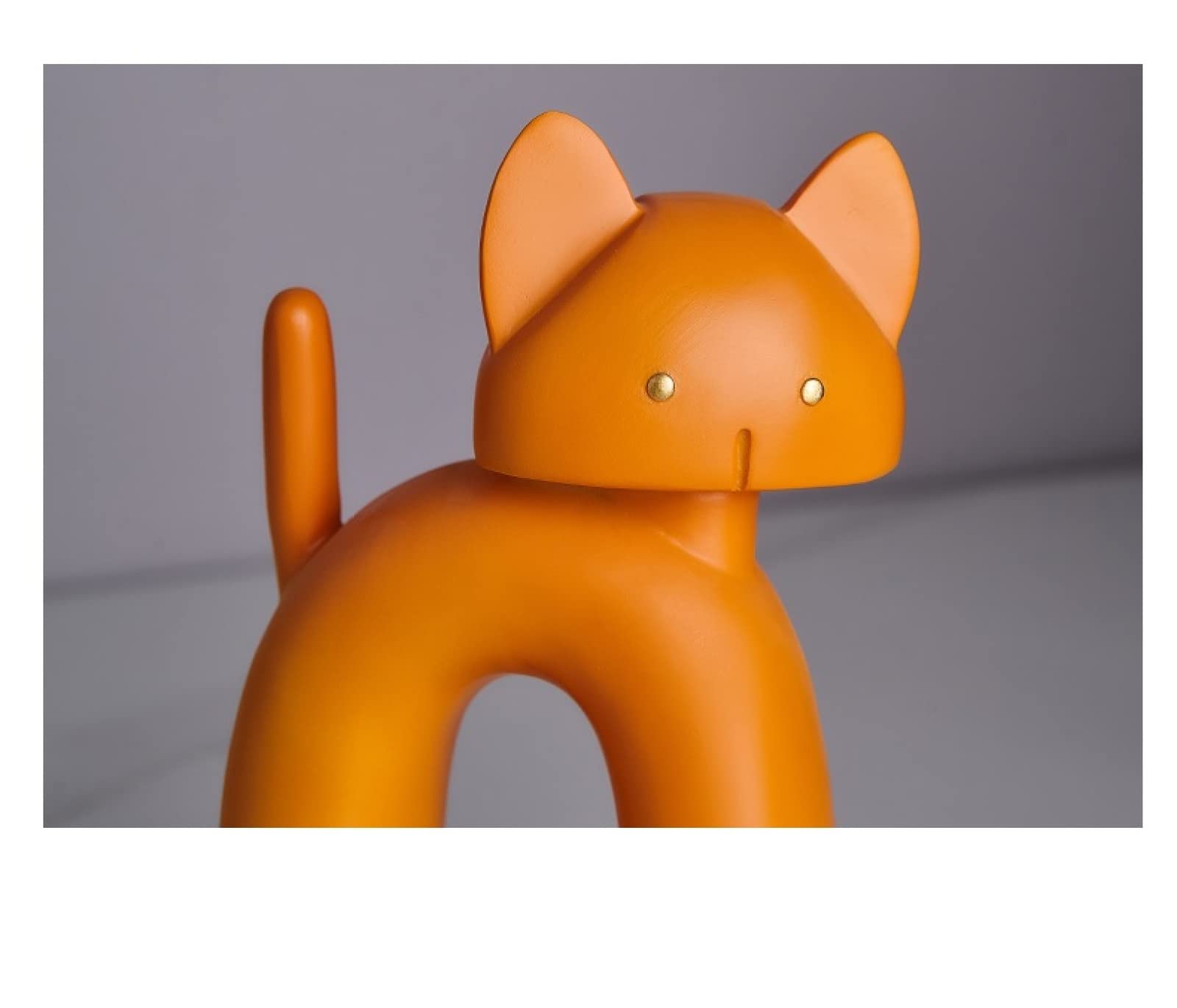 Amazon.co.jp: 彫刻 猫の置物の装飾品現代の装飾樹脂動物の彫像 : Home