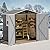 DWVO 6x4ft Metal Outdoor Storage Shed with Window, Lockable Tool Storage Sheds, Steel Garden Sheds with Sloped Roof for Backyard, Patio, Garage, Lawn, Gray + White