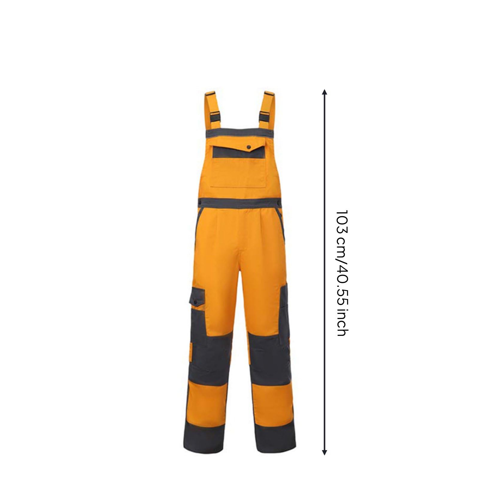 Schnittfeste Latzhose Arbeitslatzhose Arbeitshose Schutzlatzhose mit Schildender Mehrlagentechnik Und Stabilem Latzträger mit Werkzeugtaschen für, S