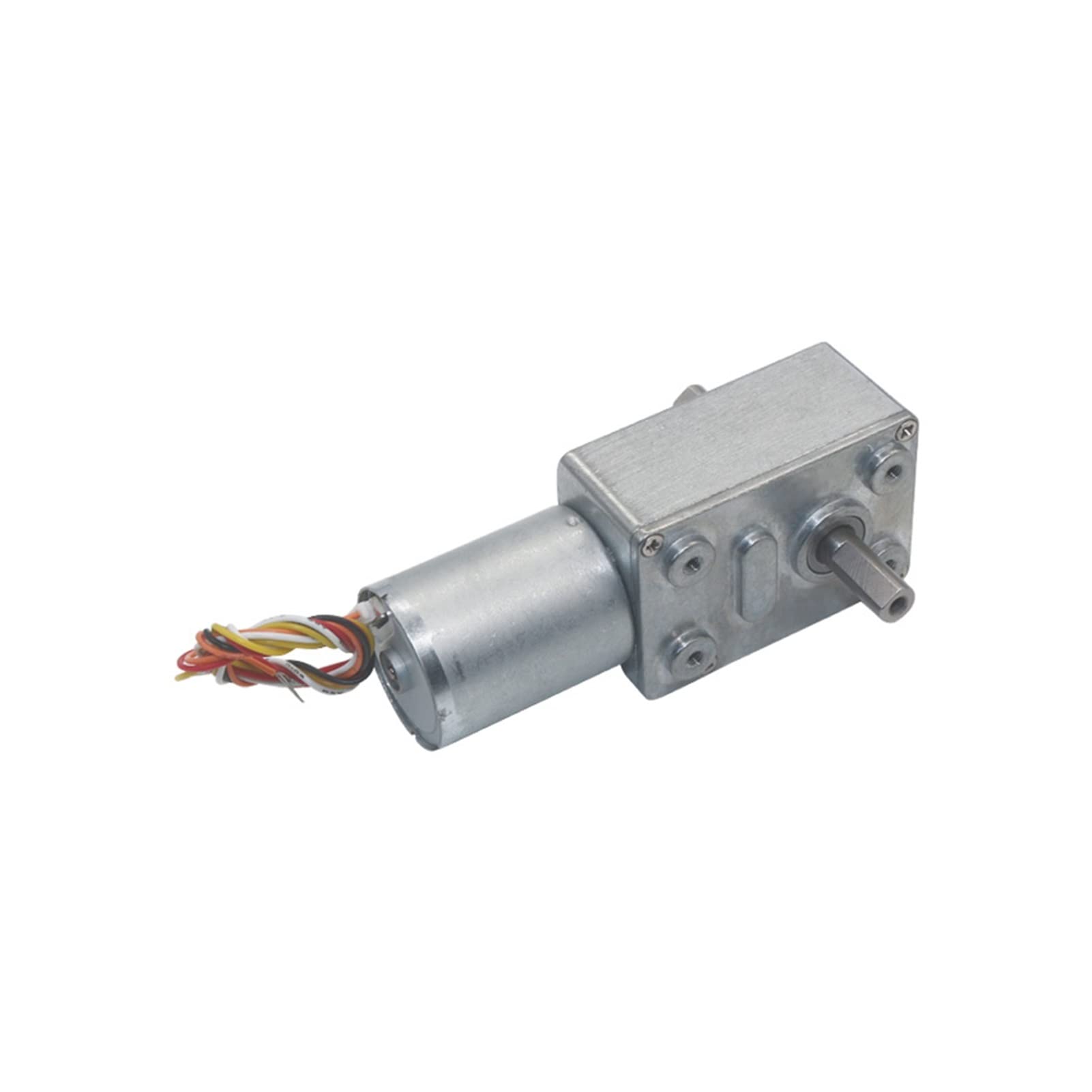 Motore CC a doppio albero Controllo PWM Velocità di misurazione della velocità Motoriduttore a vite senza fine a basso rumore Motore brushless con ingranaggi a lunga durata: 150 giri/min, Tensione: 24
