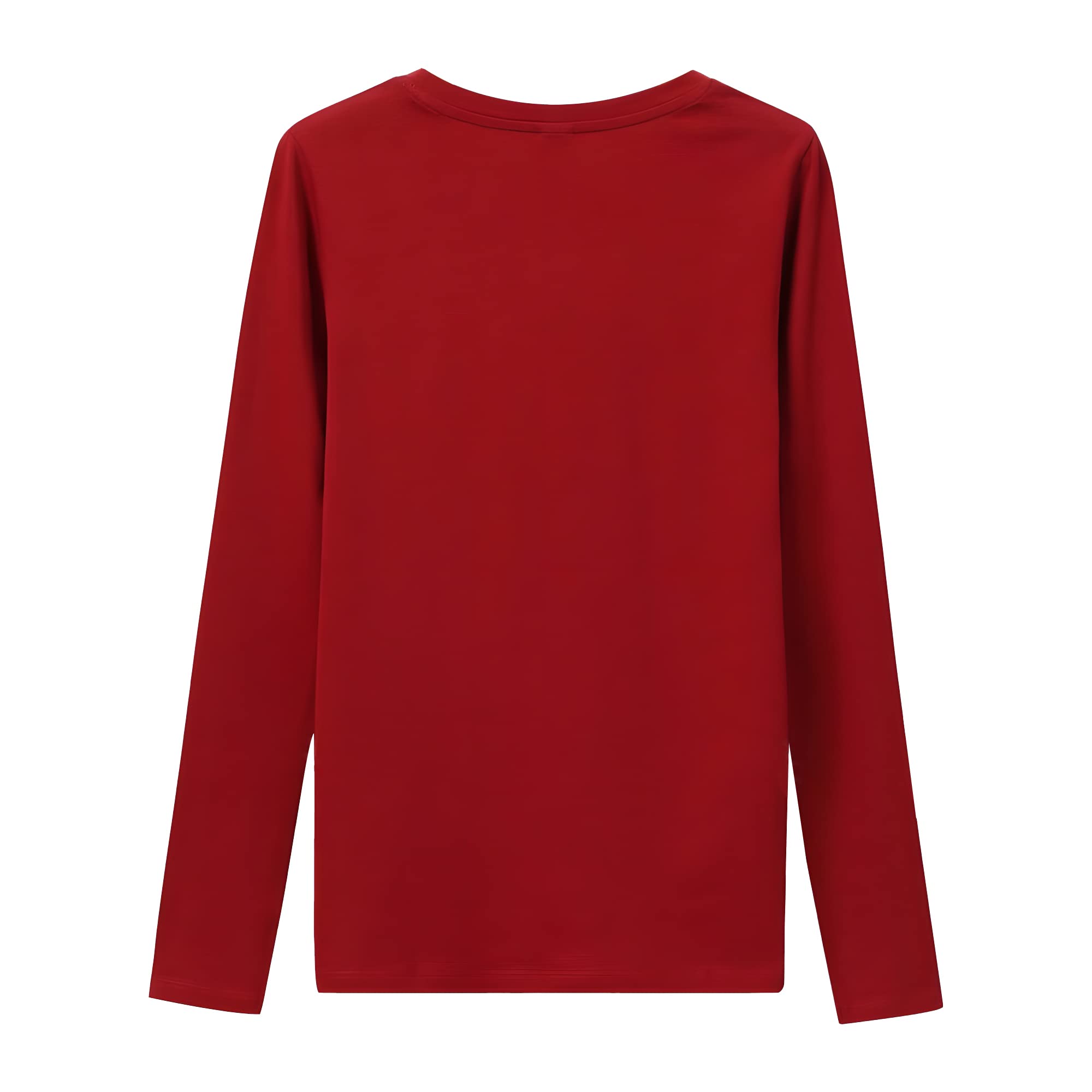 LiKing Maglietta a Maniche Lunghe Donna con Scollo Tondo Cotone 3er Pack 6151