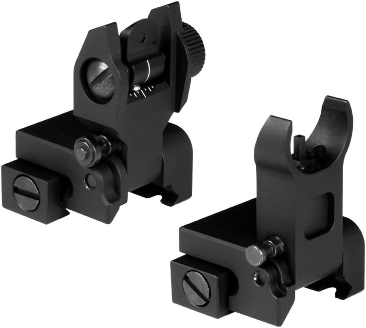 NEW Tactical Flip Up Iron Sight Rear/Front Sight Mount