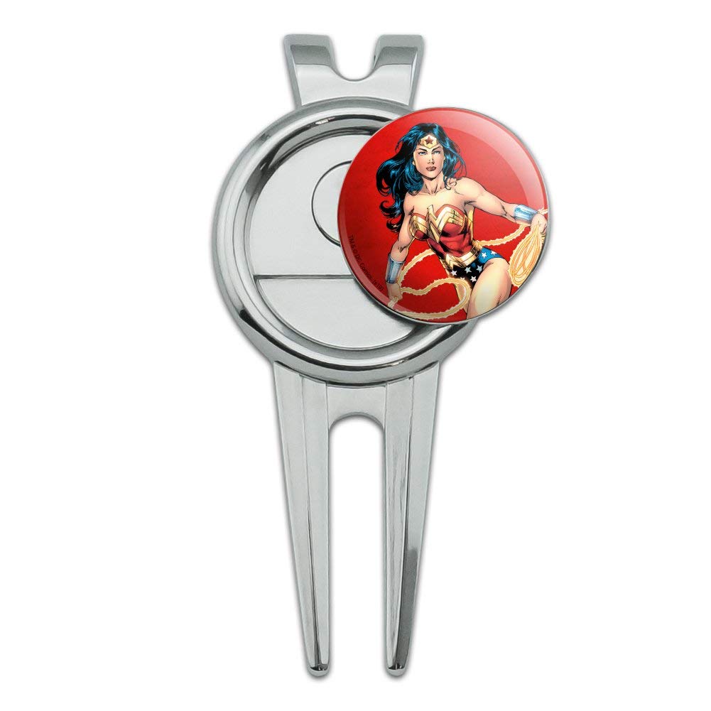 GRAPHICS & MORE Wonder Woman Character Golf Divot Repair Tool and Ball Marker