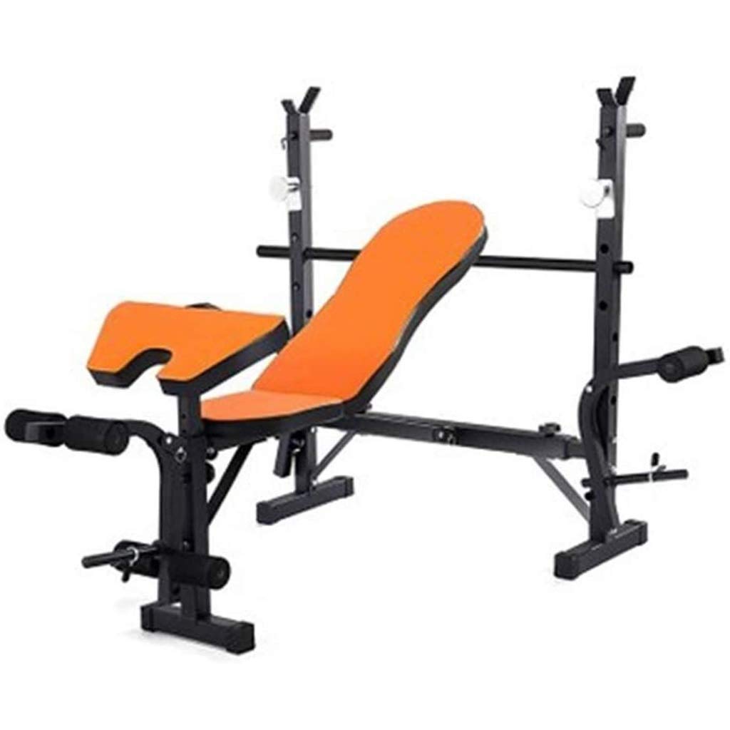 SaryEdge Dip Stands Squat Rack Bench Press Stool Multifunctional Weightlifting Bed Barbell Squat Rack Home Fitness Equipment Set Fitness Chair Dumbbell Stool,
