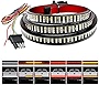 Nilight Truck Tailgate Light Strip 48' Triple Row 360 LED Strip with Red Running Brake Lights White Reverse Light Amber Turning Signals Strobe Lights，2 Years Warranty