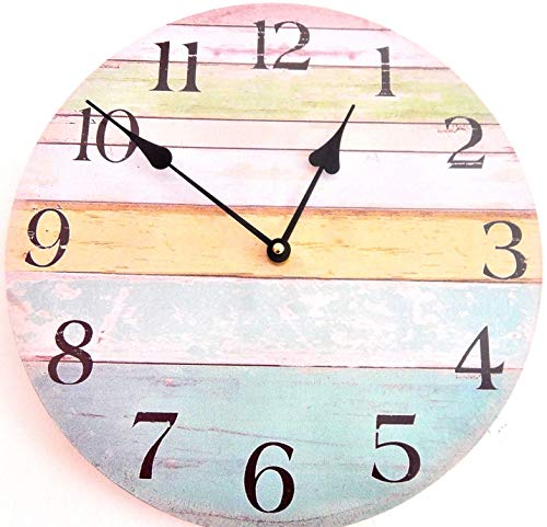 Tinas Collection Maritimer Look Horloge Murale sans Bruit de tic-tac 30 cm