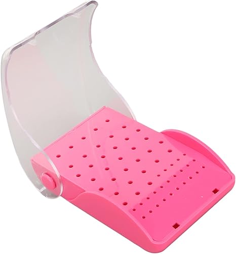 Bur - Organizador de estuches autoclavables, soporte de fresas de 60 agujeros con funda, soporte para fresas, taladro de fresas, caja organizadora,