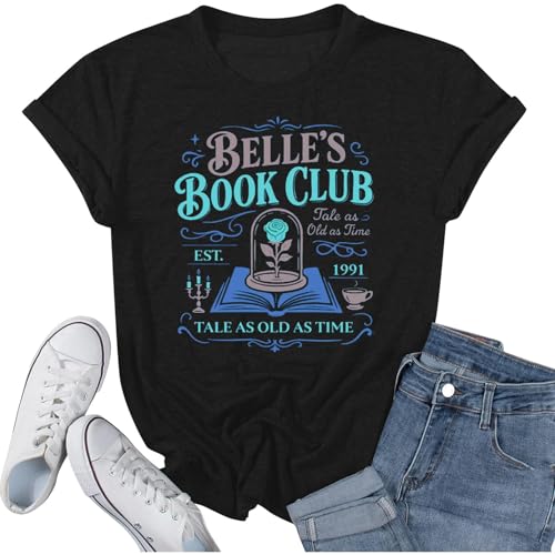 Magical Shirt Belle’s Book Club T-Shirt Book Lover Tee Magic Kingdom Belle Princess