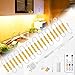 Wobsion Bande LED blanc chaud avec 60 LED, bande lumineuse claire de 3 m avec télécommande sans fil, bande LED pour éclairage de miroir de salle de bain, éclairage LED de cuisine, étanche IP65