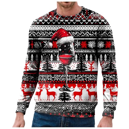 Weihnachten Sweatshirt Herren Baumwolle, Weihnachtspullover Herren...