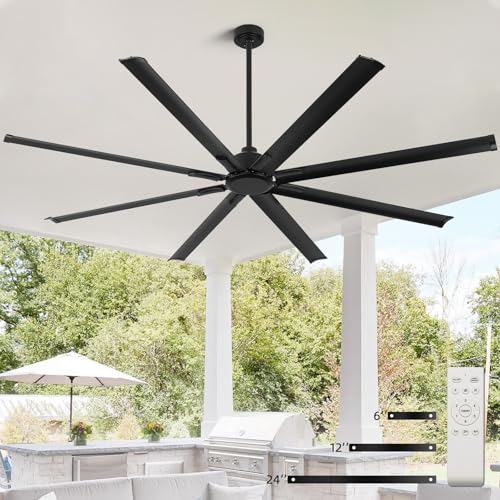 YYEHON 96 Industrial Ceiling Fan Reversible DC Remote