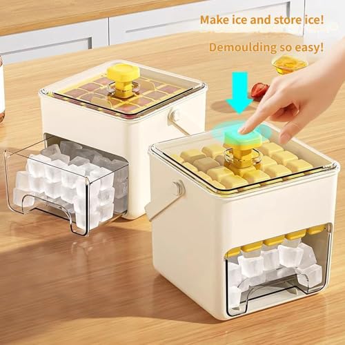 Bandeja para cubitos de hielo con tapa, doble capa, grado alimenticio miniatura 6