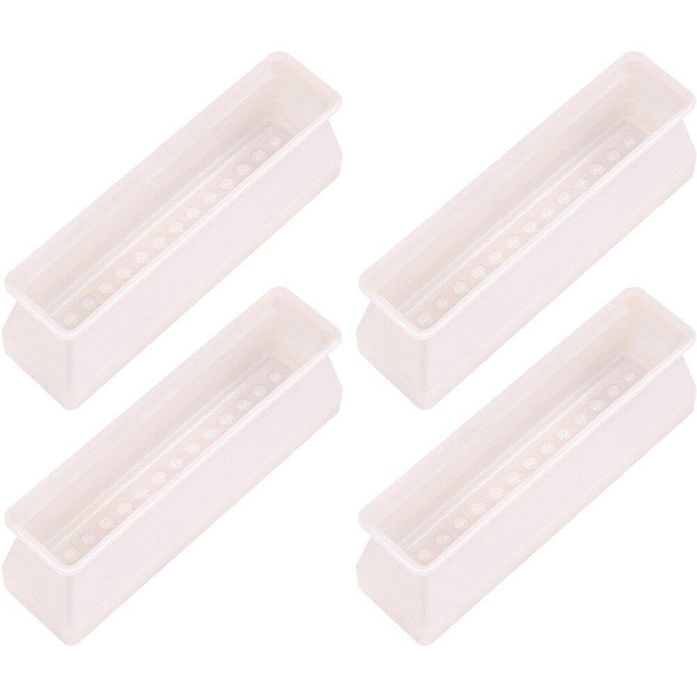 Lipfer 4PCS Rectangle Silicone Chair Leg Protectors Chair Leg Protectors Furniture Leg Protectors Table Leg Covers Prevent Floor Scratches