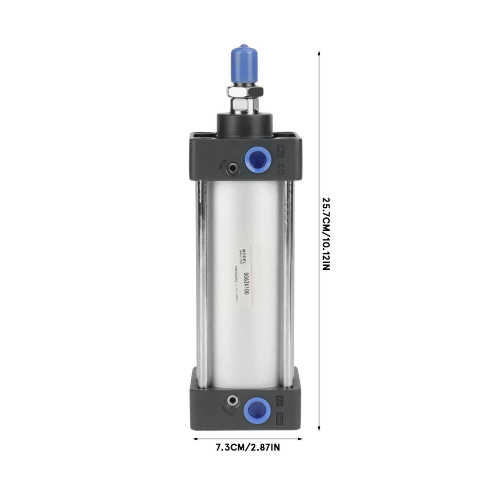 Cilindro Neumático de Doble Acción de Aleación de Aluminio, Diámetro de 63 Mm, de 100 Mm para Uso Confiable en Entornos de Taller