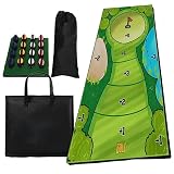 CBYARN Battle Royale Golf Game, Battle Royale Golf Mat, Battle Royale Golf Set, Velcro Golf Mat Game, Golf Velcro Game, Golf Putting Indoor Set Golf...