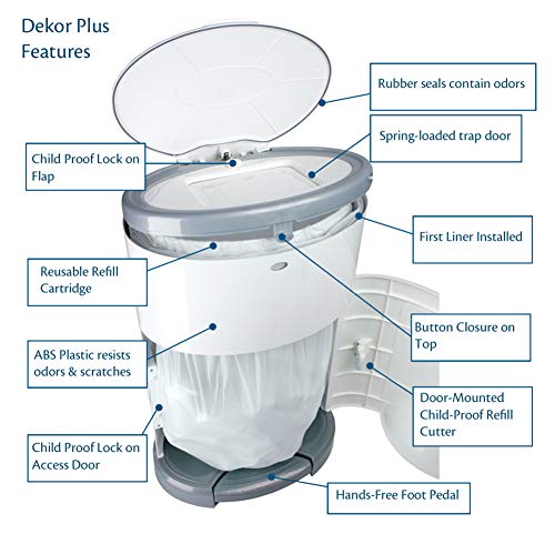 dekor diaper trash can