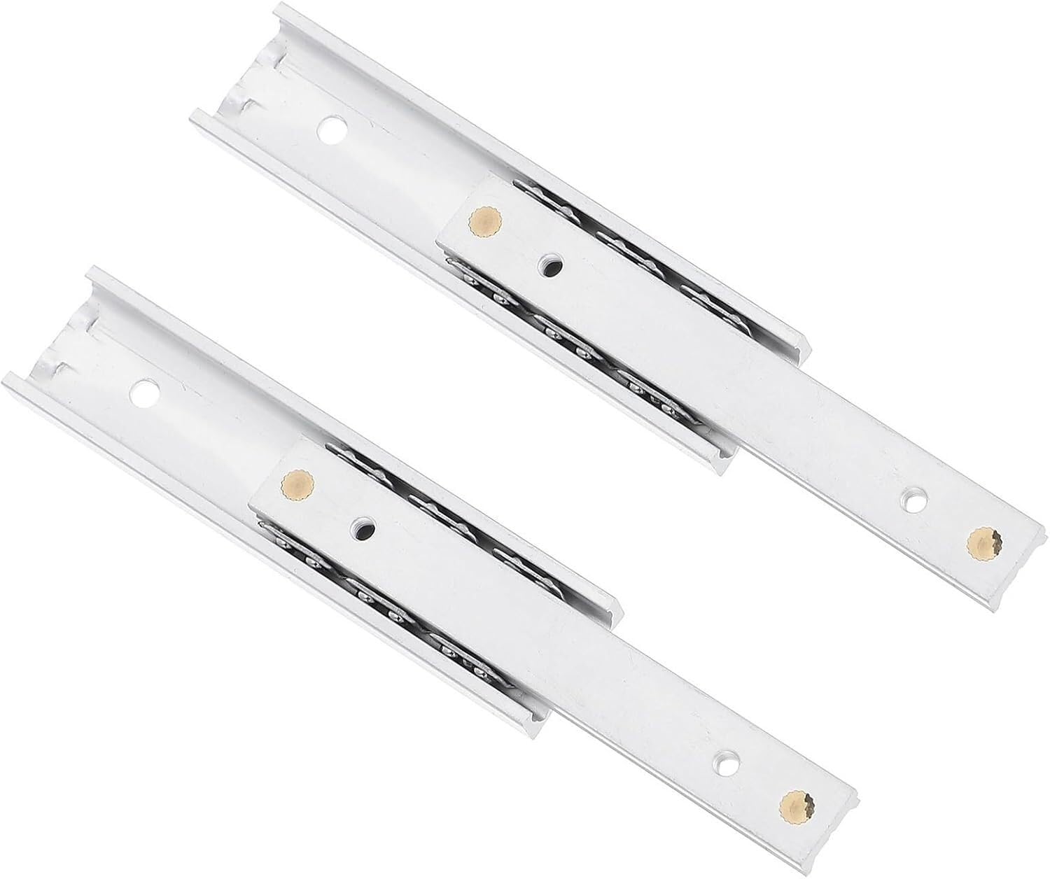 Guías para cajones, 2 piezas Mini rieles en miniatura de aleación aluminio plegables