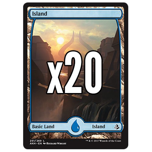 Cool Stuff Inc., LLC 20 Amonkhet Island 251 MTG Basic Full Art Land Lot