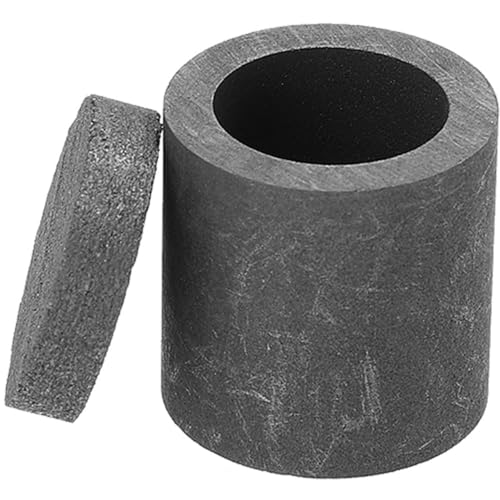LIFKOME Versatile Graphite Crucible with Cover for Household Melting Efficient Heat Conduction for Platinum Smelting Labs and Home Use
