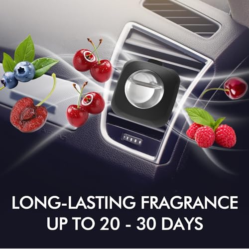 Image of Car Air Fresheners, 6 Pack, Cherry, Car Fresheners Vent Clips, Long Lasting Air Freshener, Car Refresher for Men Women