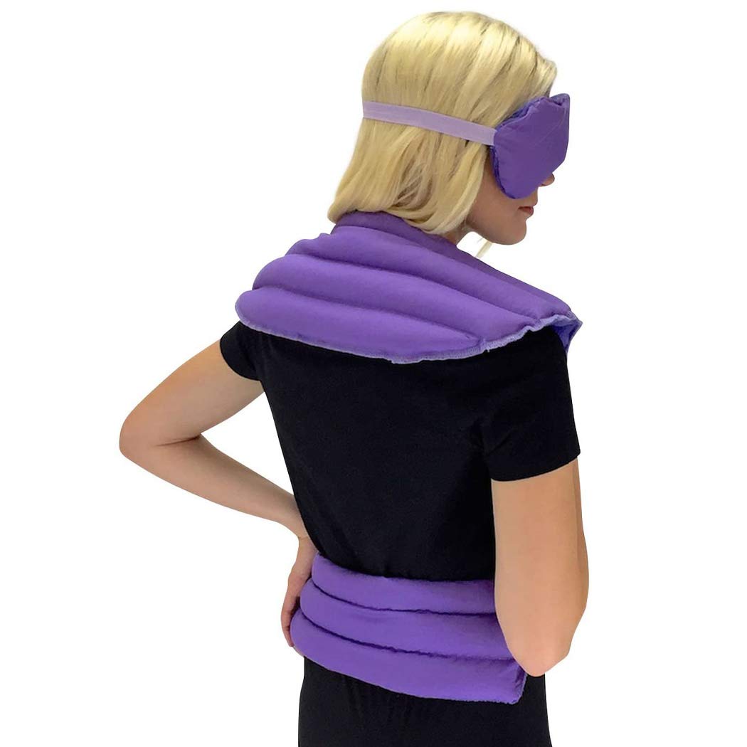 My Heating Pad Microwavable Set of Shoulder Heat Pack, Back Pain Relief & Stomach Cramps Heat Pad, H