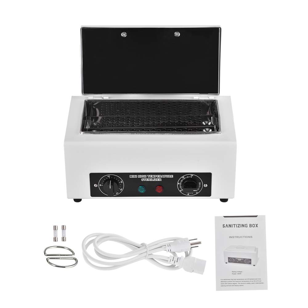 Heat Sterilizer NV-210 300W 1.5L w/Timer Disinfection Box Manicure Pedicure SPA Salon Equipment for Sundry Beauty Hair Nail Metal Tools