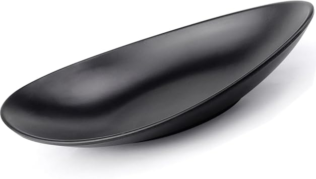 Oval Ring Dish and Key Tray, Black Trinket Bowl, Decorative Catchall Dish for Keys & Jewellery, for Home Entryway, Hallway, Dresser, Bathroom and Bedroom Organiser