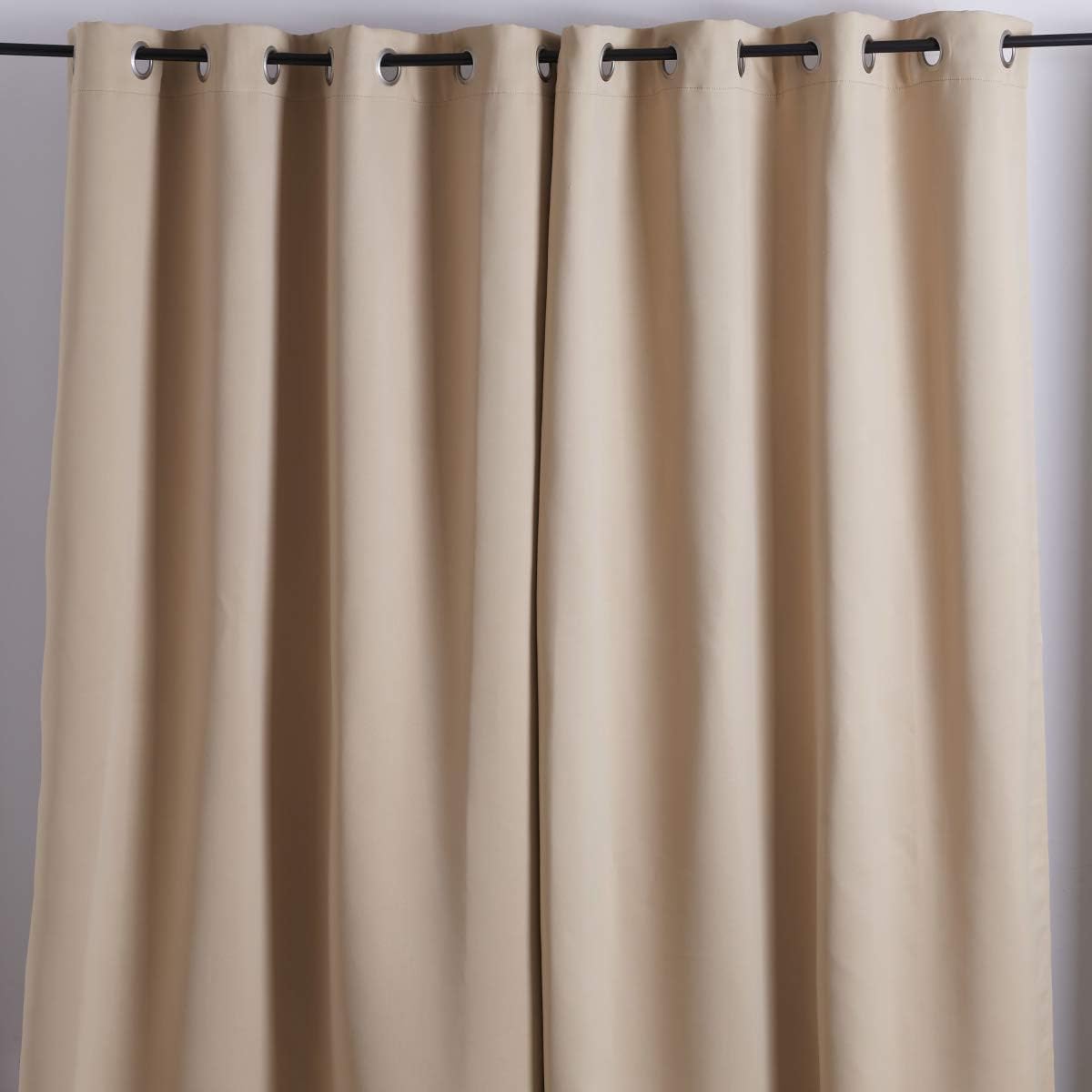 Home Box Uni-Blackout Curtain Set of 4 pcs - 140x240 cms Beige