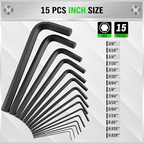 SWANLAKE 32-Piece Hex Key Allen Wrench Set