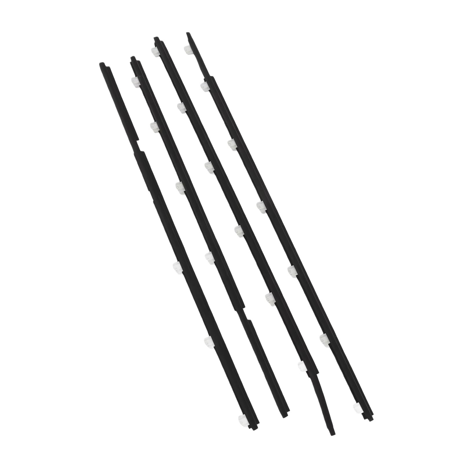 Ylrng One Color 4Pcs Car Door Window Seal Strip 68160 60010 Decorative Weatherstrip Replacement For Land For Cruiser For Fj80 For Fzj80 1990-1998 Outer Window Glass Seal Belt