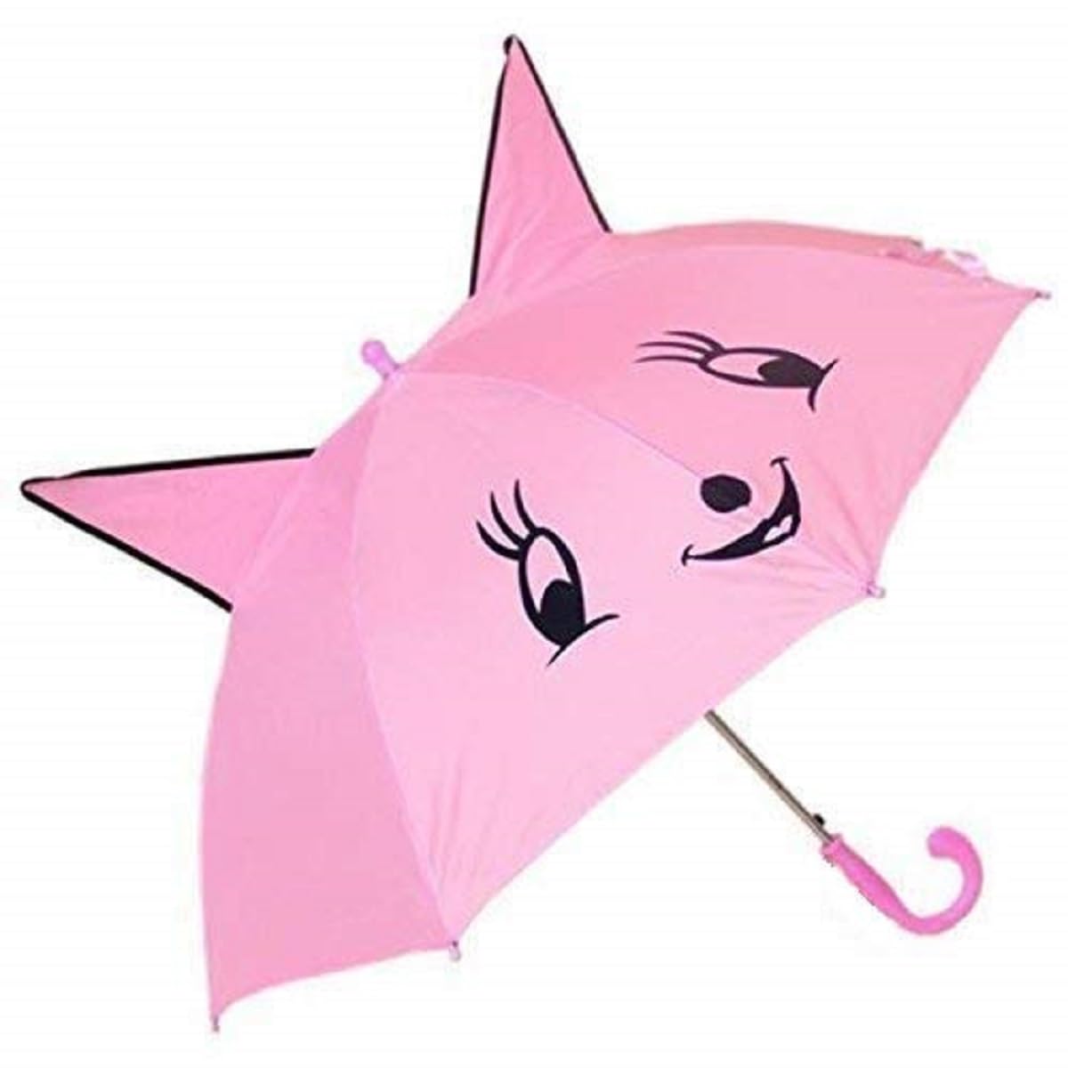 Animal Print Kids Umbrella with Ear Design & Whistle Handle for Boys Girls Cute Cartoon Children Rain Umbrella Lightweight Windproof Waterproof School Umbrella for Toddlers Kids Travel Outdoor-image-16