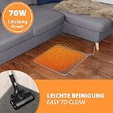 Warm Feet Infrarot Heizteppich Heizmatte 50x55cm 66W mit Thermostat Timer Sleep-Funktion - 3
